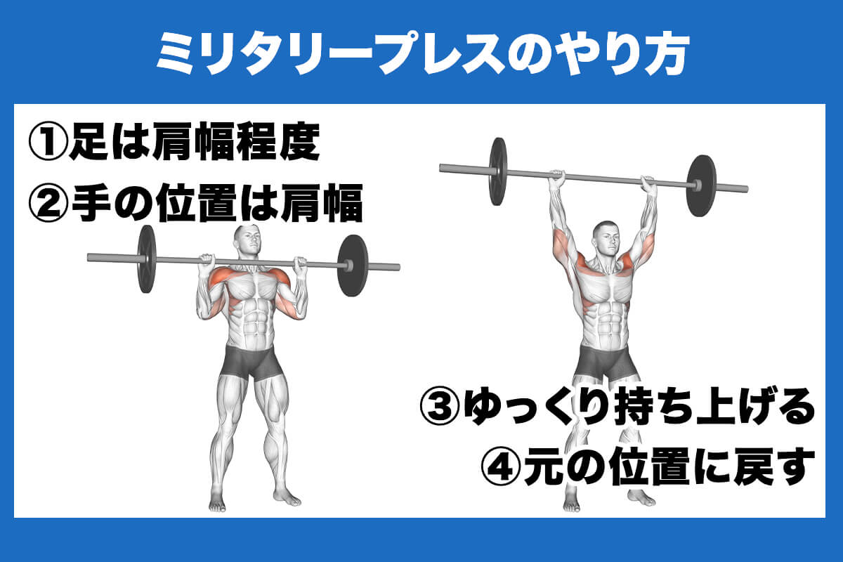 【トレーナー解説】ミリタリープレスの正しいやり方