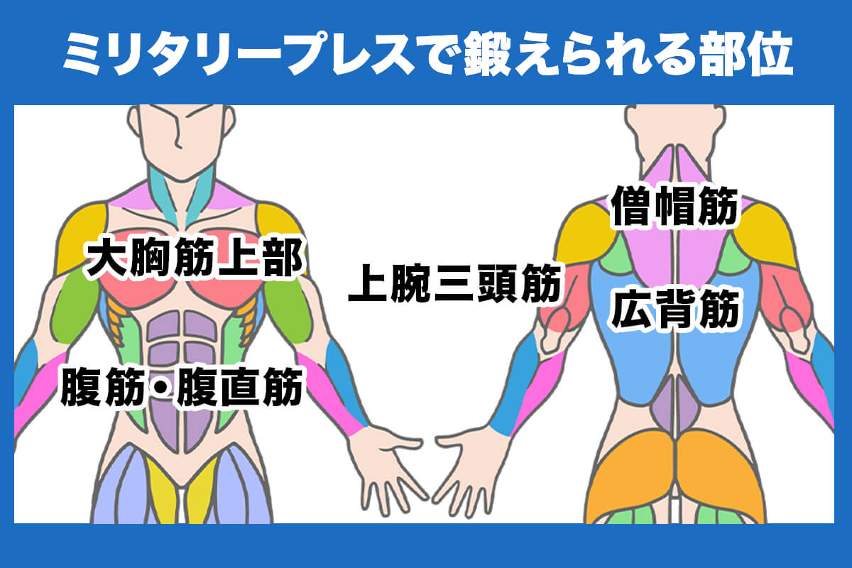 ミリタリープレスとは？鍛えられる部位を解説