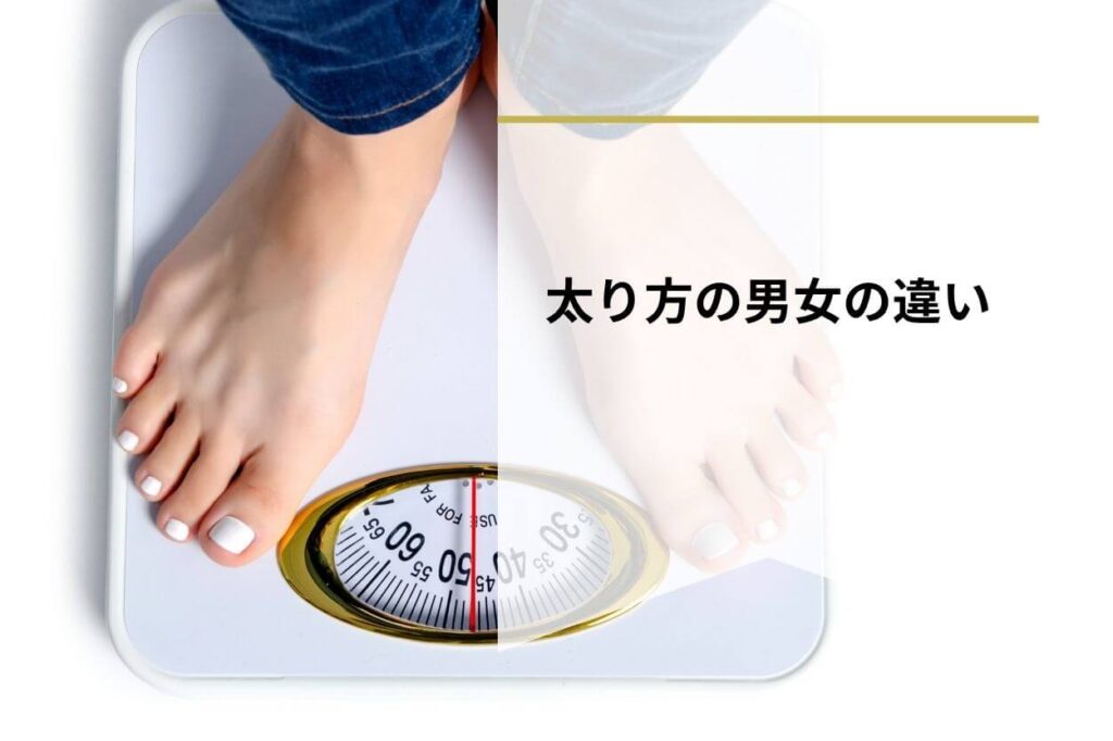 太り方の男女の違い