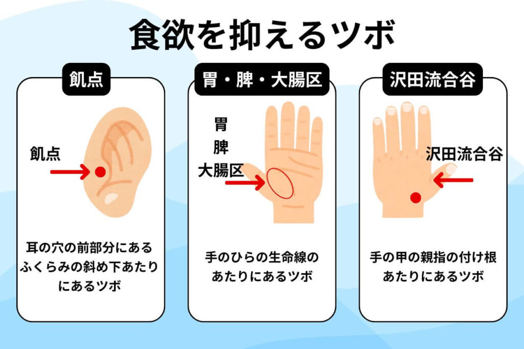 食欲を抑えるツボ