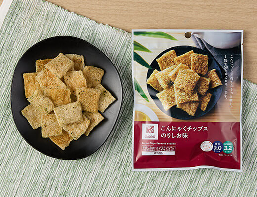 【ローソン】こんにゃくチップス のりしお味