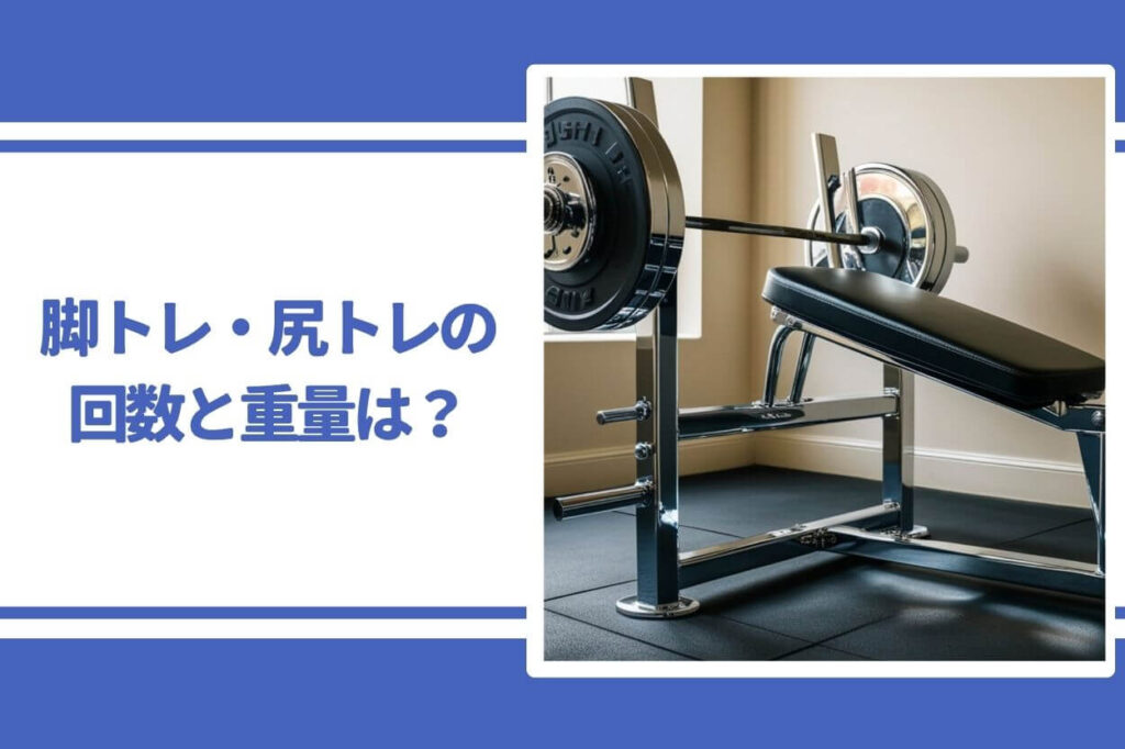 脚トレ・尻トレの回数と重量は？