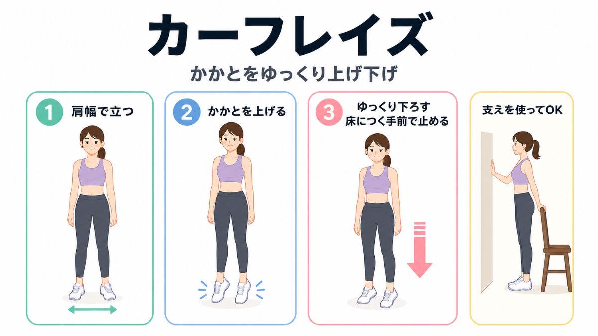 カーフレイズのやり方
