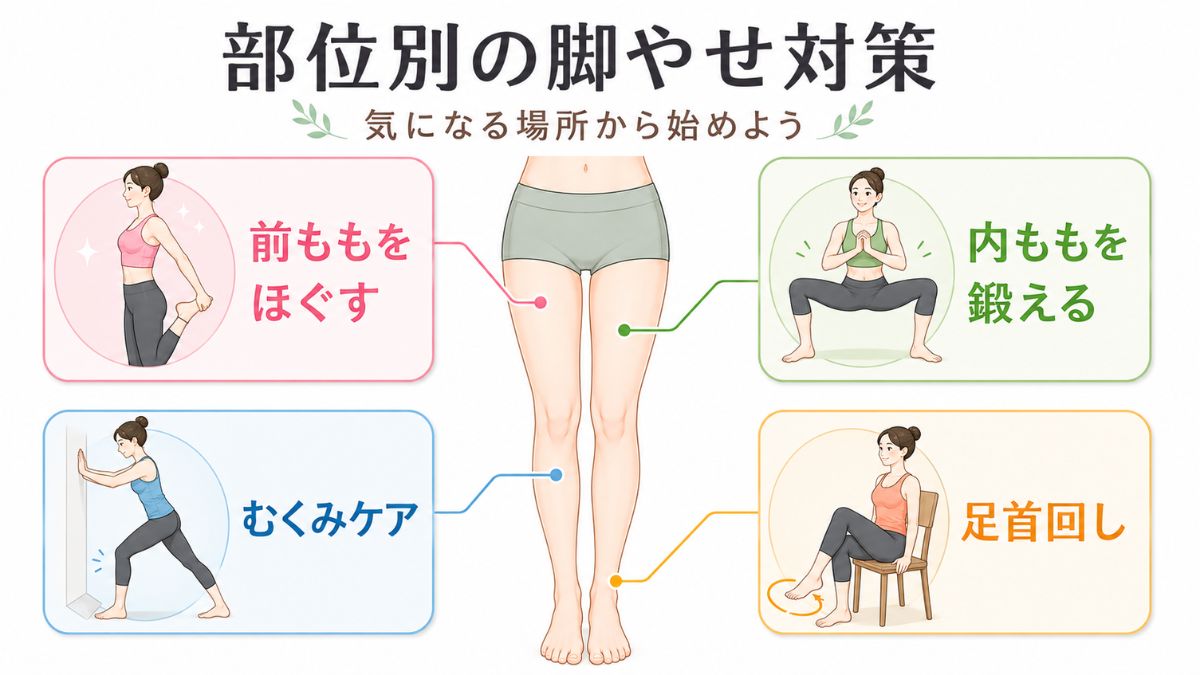 部位別の脚やせ対策
