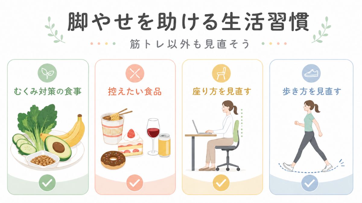 脚やせを助ける生活習慣