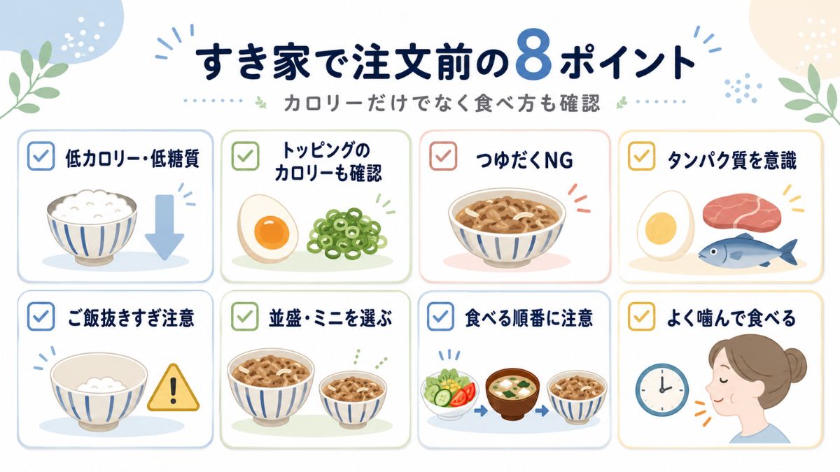 すき家で注文前の8ポイント